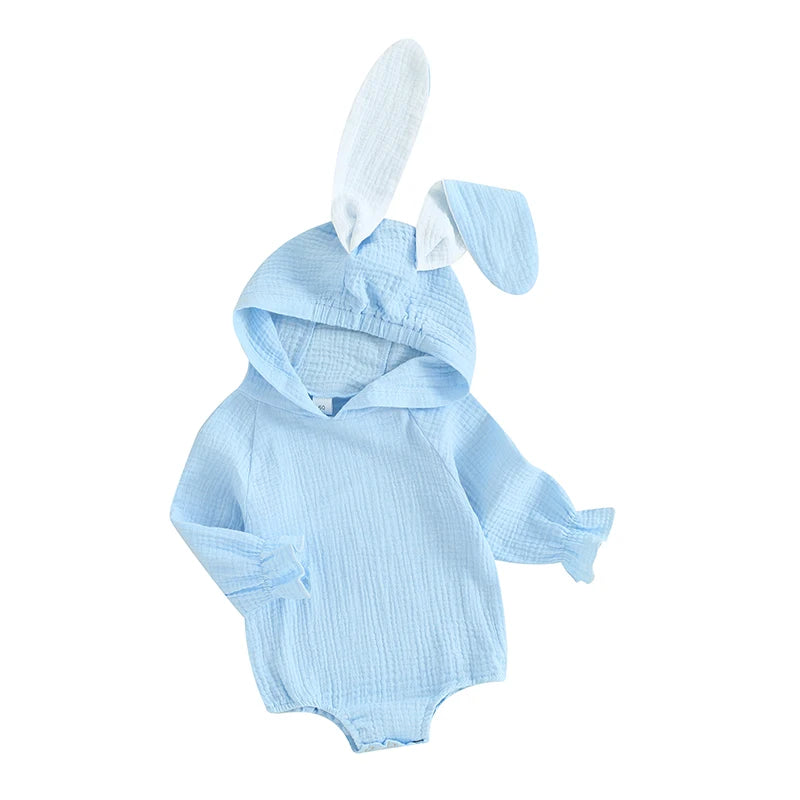 KMK - Easter Outfit Bunny Ear Hoodie Romper