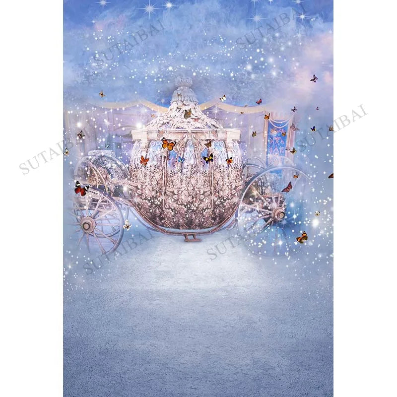 KMK - Fairy Tale Cinderella Carriage Backdrop