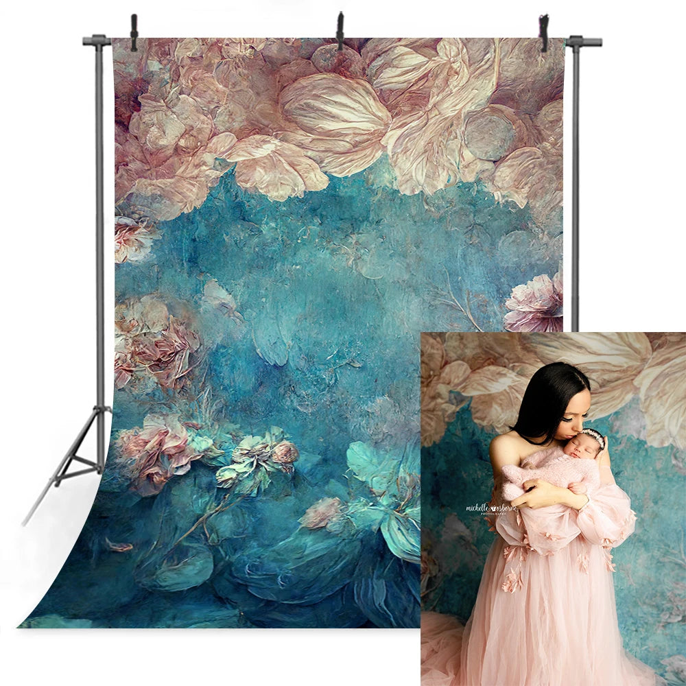 KMK - Falling Floral watercolour backdrops