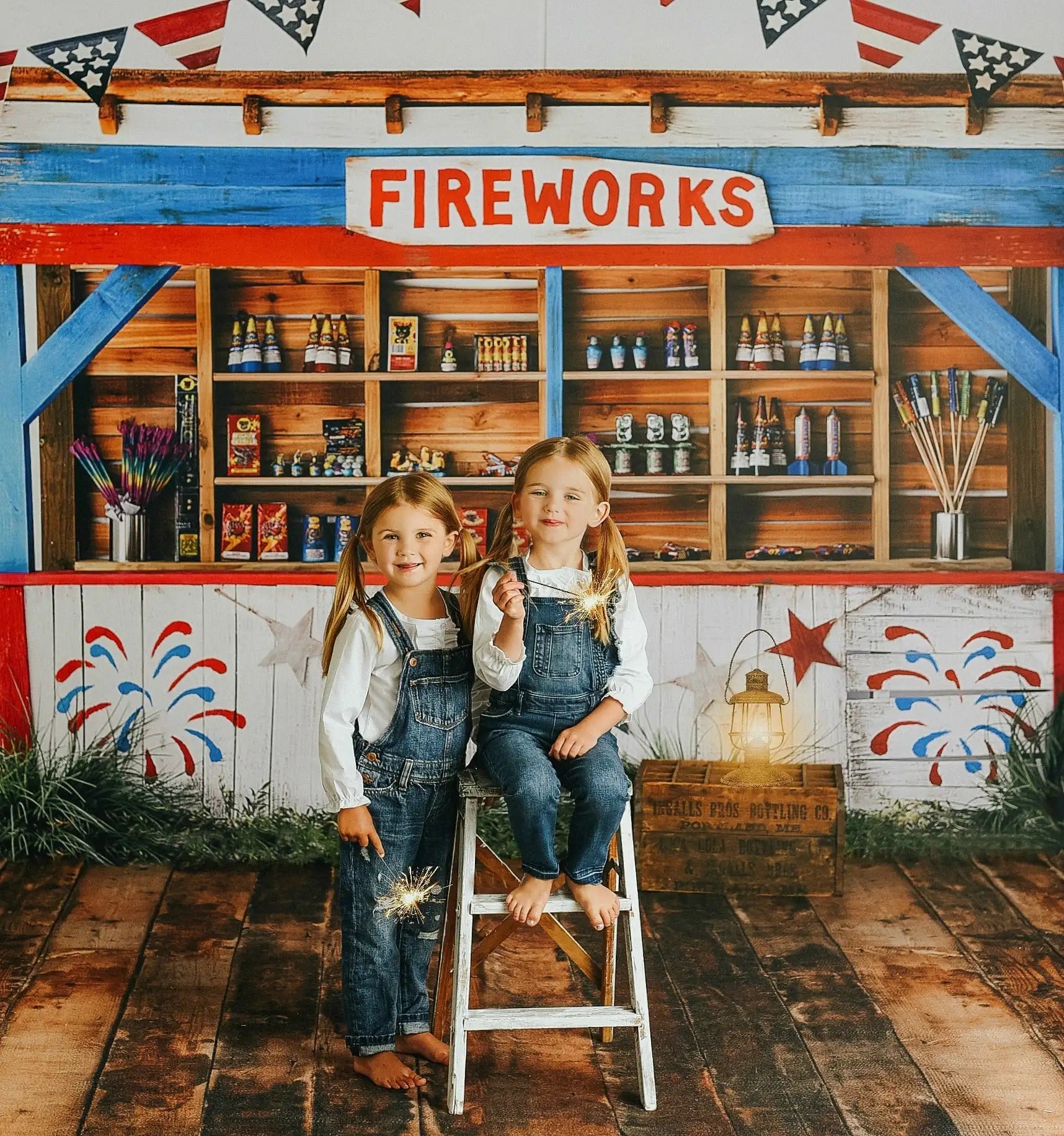 KMK - Firework Sparks Backdrop