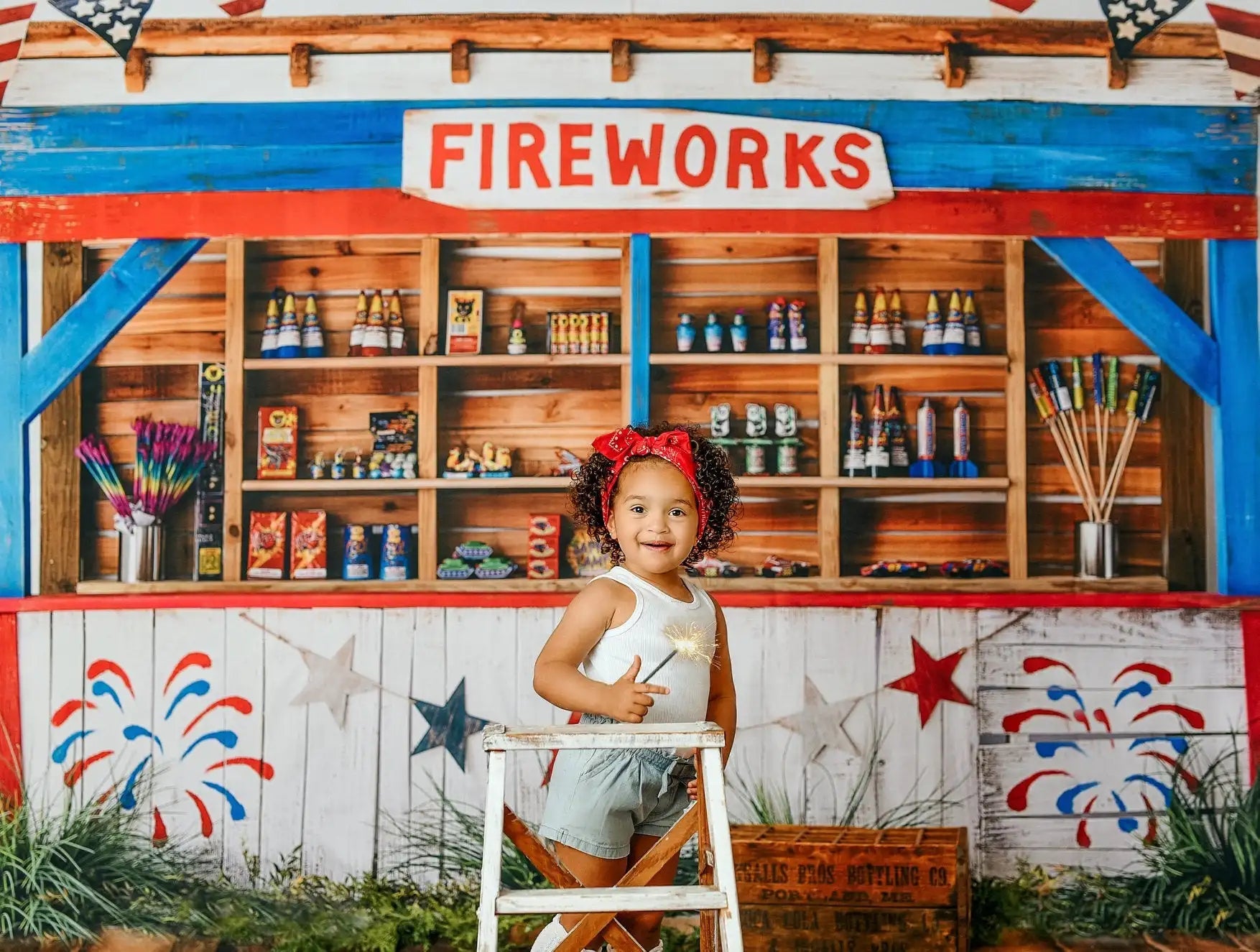 KMK - Firework Sparks Backdrop