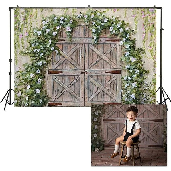 KMK - Floral Doors backdrop