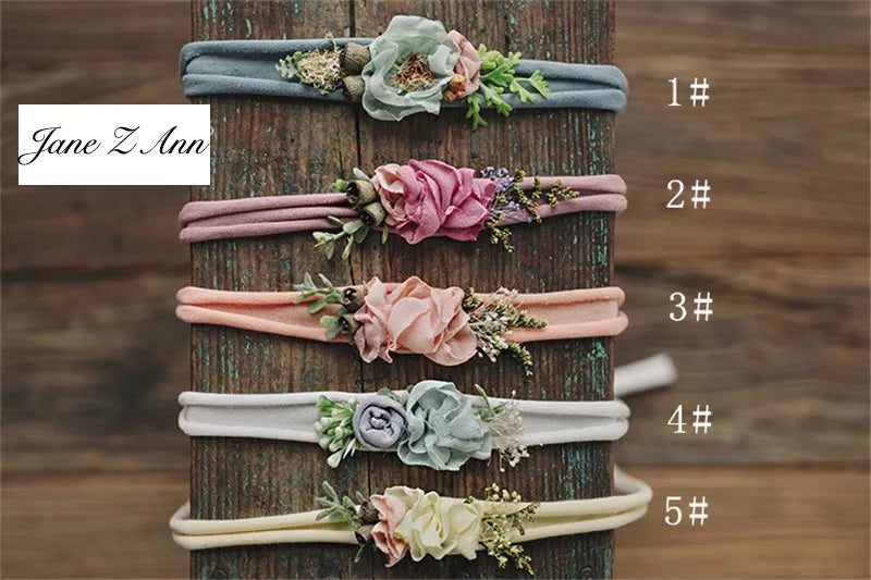 KMK - Floral Headband Tieback - 5 colors