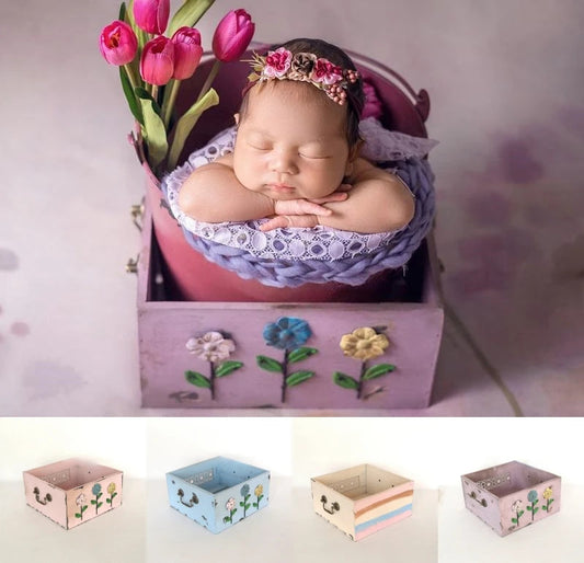 KMK - Floral Solid Wooden Box