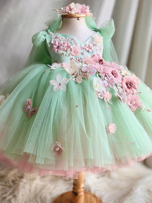 KMK - Floral Tulle Fluffy Dress