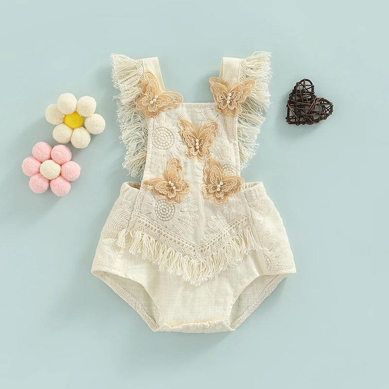 KMK - Floral embroidered Romper