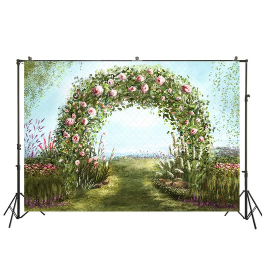 KMK - Flower Arch Backdrop