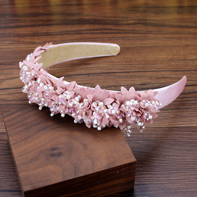 KMK - Flower Beaded Headband