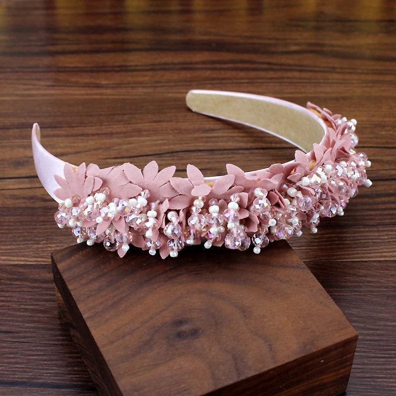 KMK - Flower Beaded Headband