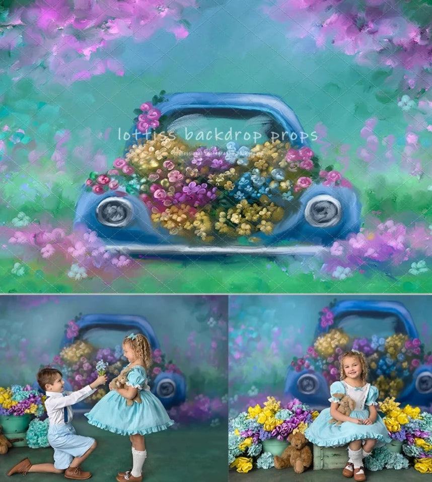 KMK - Flower Car Backdrop