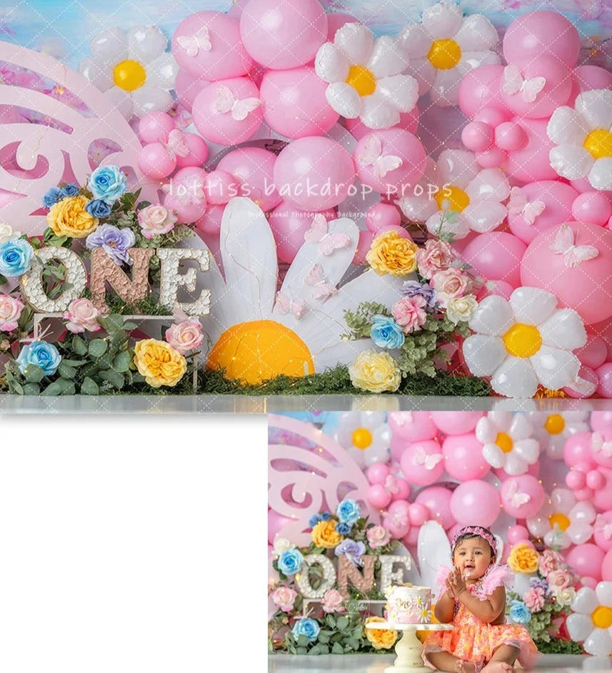 KMK -Flower Garden Birthday Backdrop