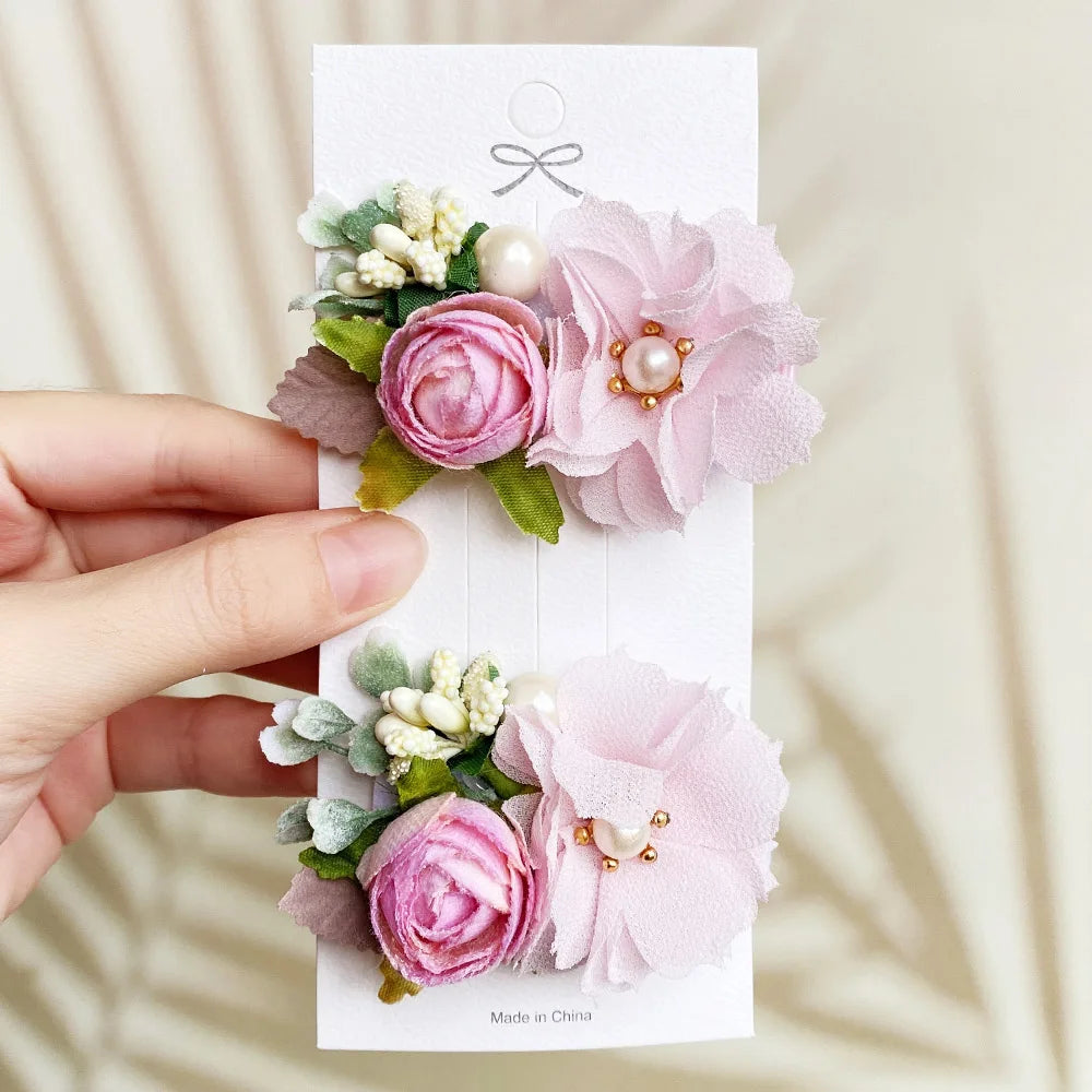 KMK - Flower Hair Clips 2pc Set