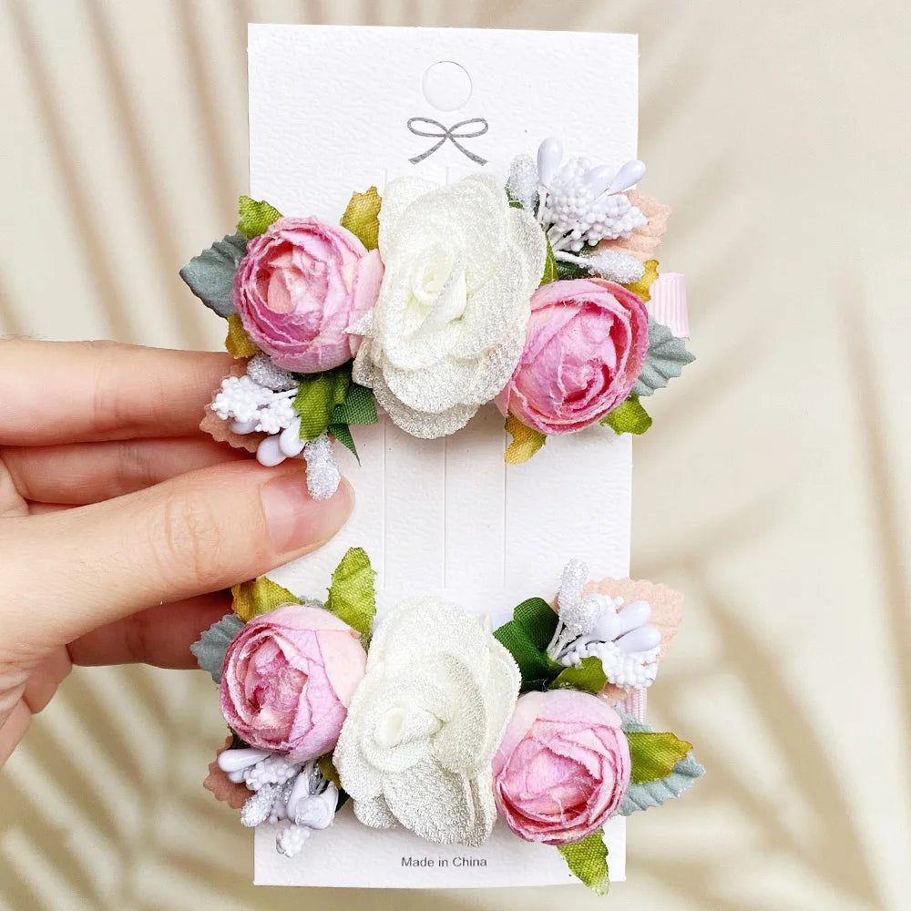 KMK - Flower Hair Clips 2pc Set