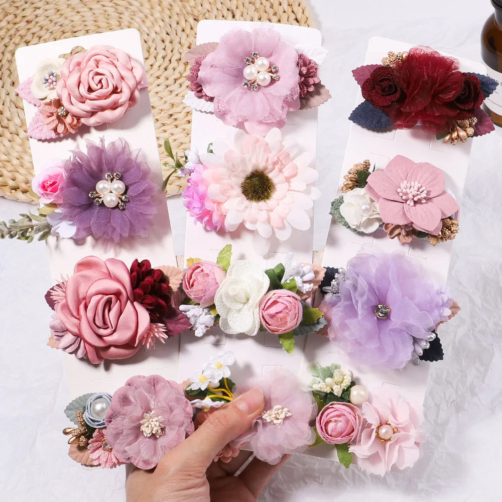 KMK - Flower Hair Clips 2pc Set