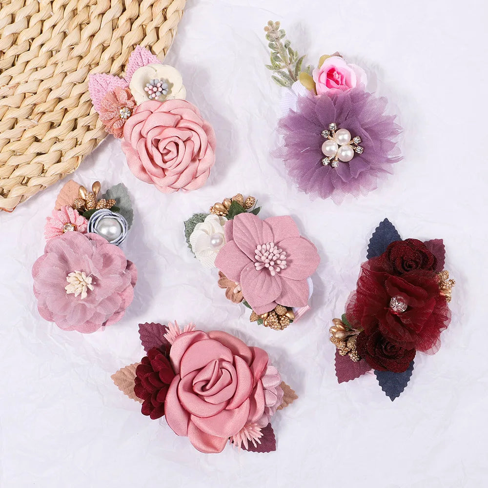 KMK - Flower Hair Clips 2pc Set