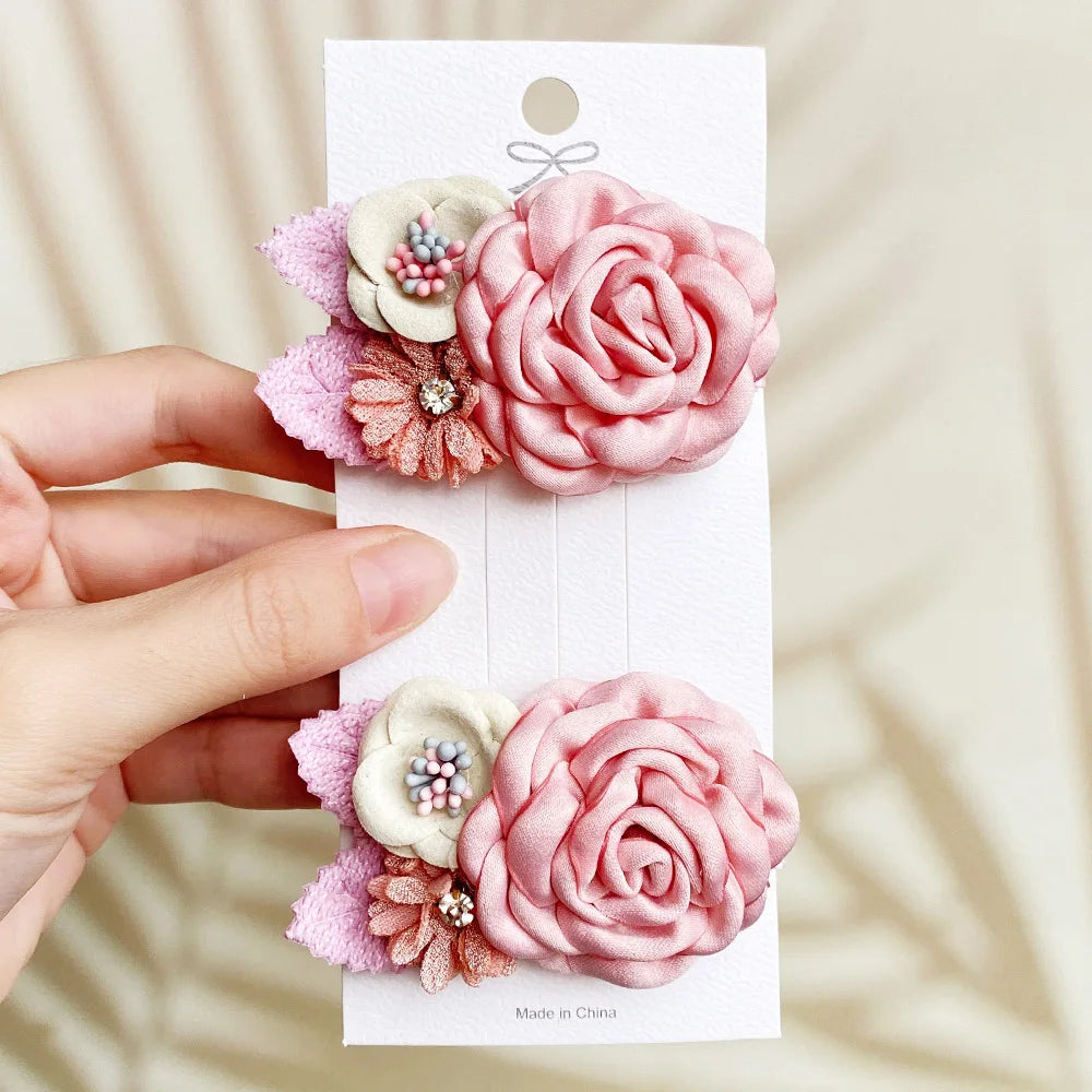 KMK - Flower Hair Clips 2pc Set