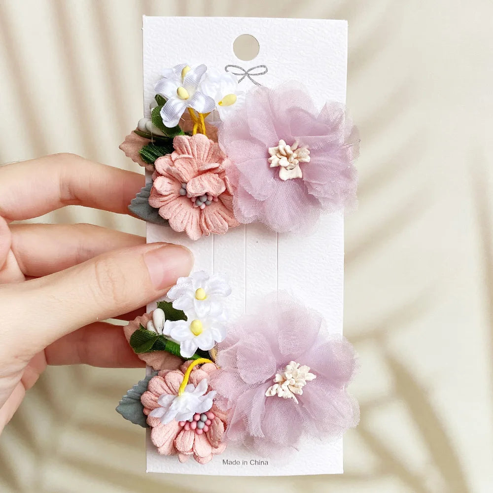 KMK - Flower Hair Clips 2pc Set