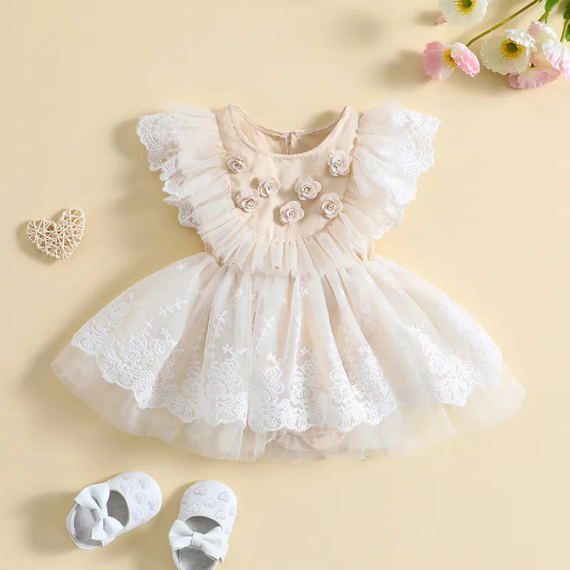 KMK - Flower Lace Tulle dress