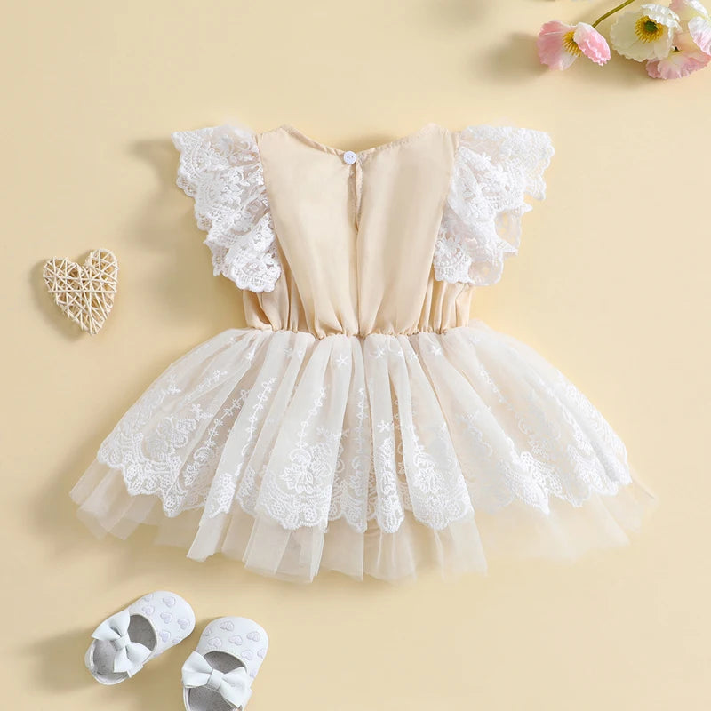 KMK - Flower Lace Tulle dress