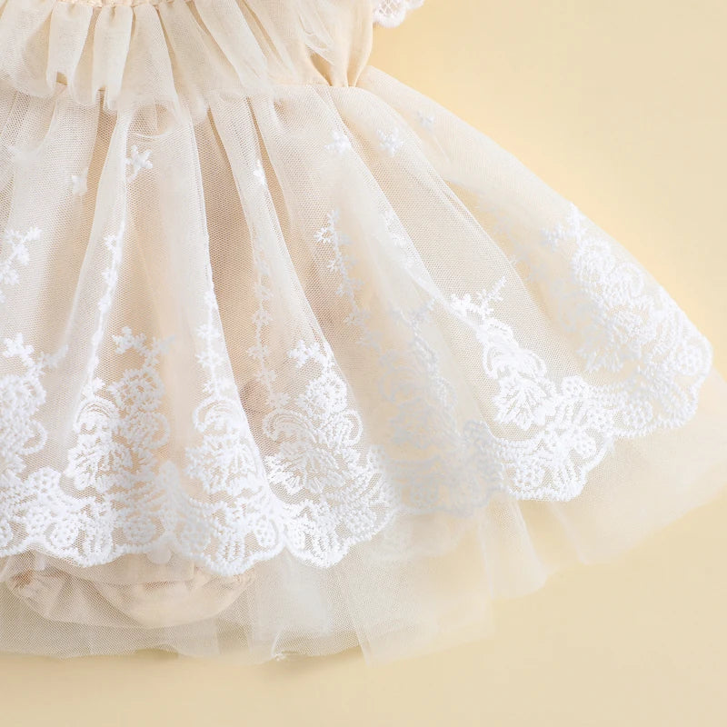 KMK - Flower Lace Tulle dress