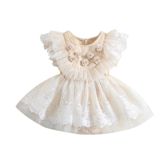 KMK - Flower Lace Tulle dress