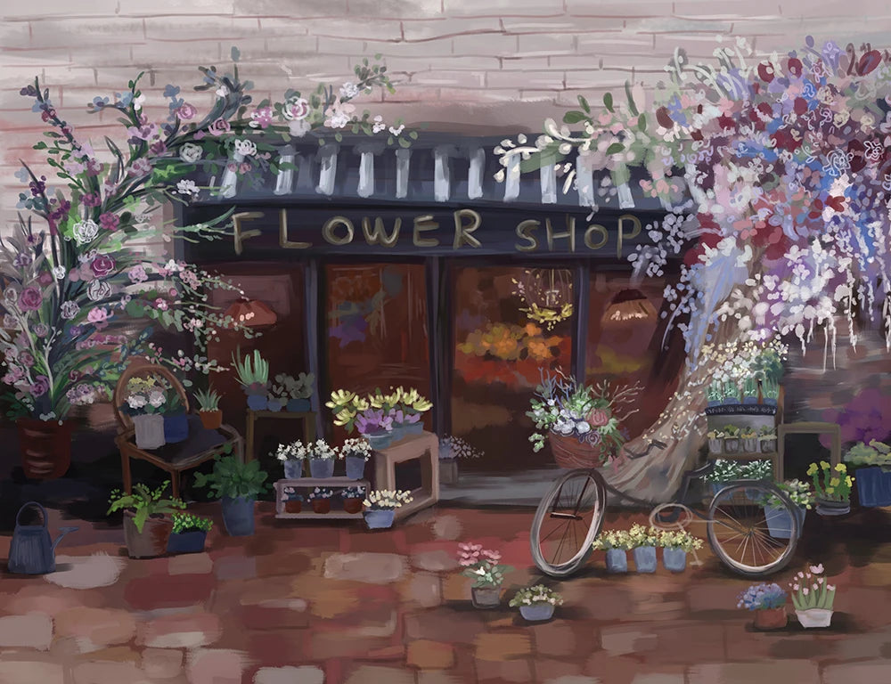 KMK - Flower Shop Backdrop