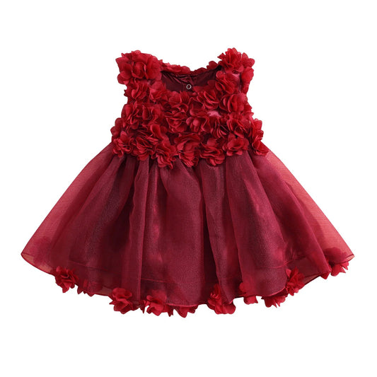 KMK - Flowers Ruffle Lace Dress