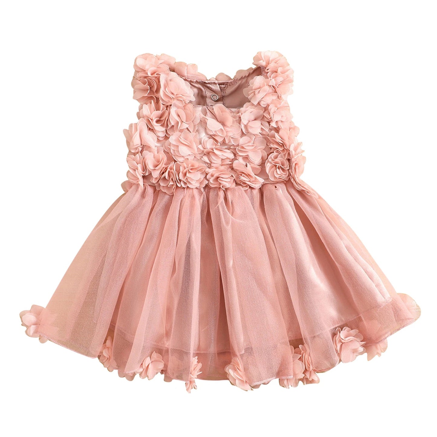 KMK - Flowers Ruffle Lace Dress