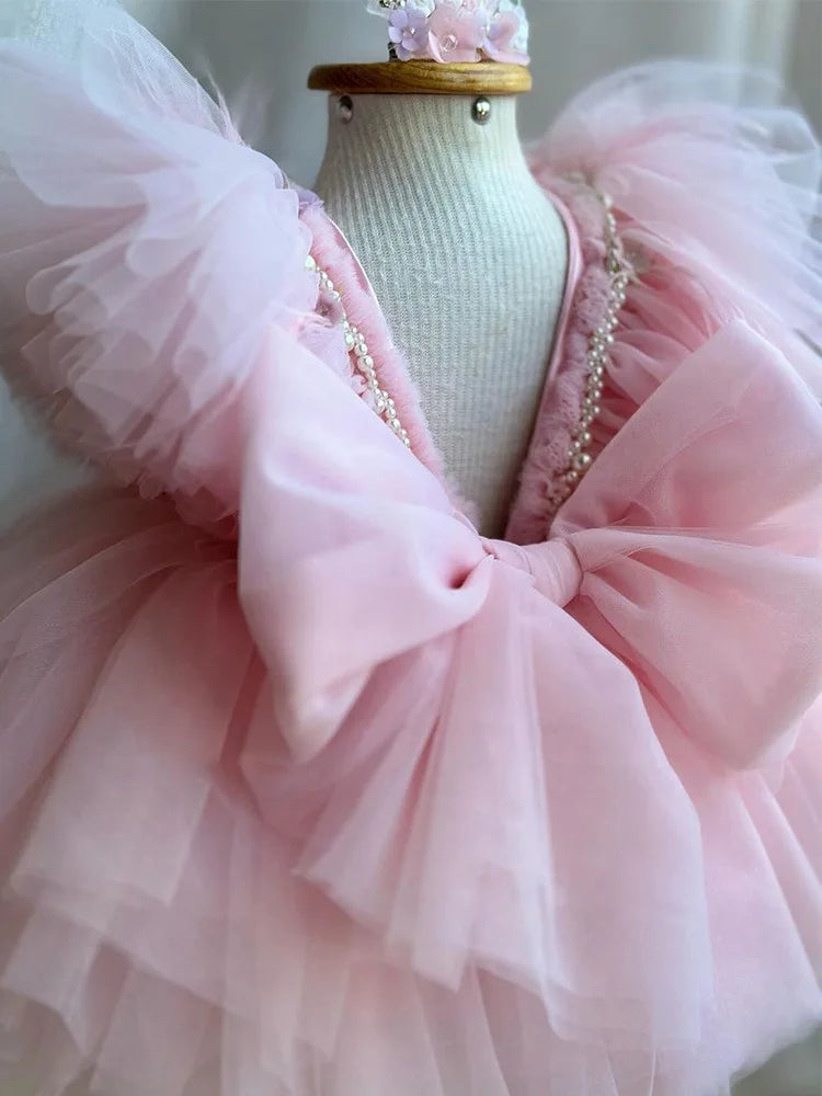 KMK - Fluffy tulle Sweet pink dress