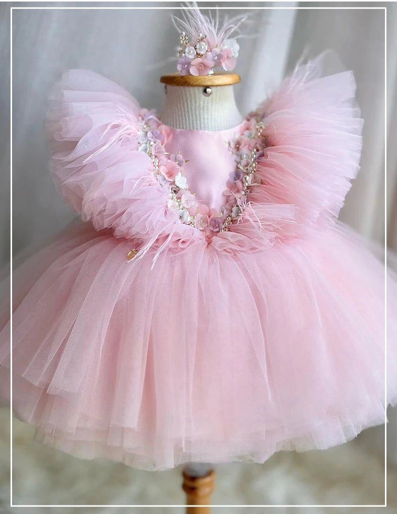 KMK - Fluffy tulle Sweet pink dress