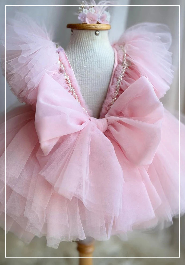 KMK - Fluffy tulle Sweet pink dress