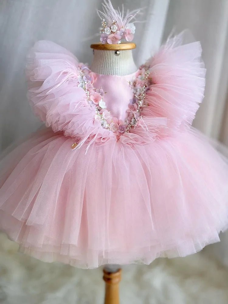 KMK - Fluffy tulle Sweet pink dress