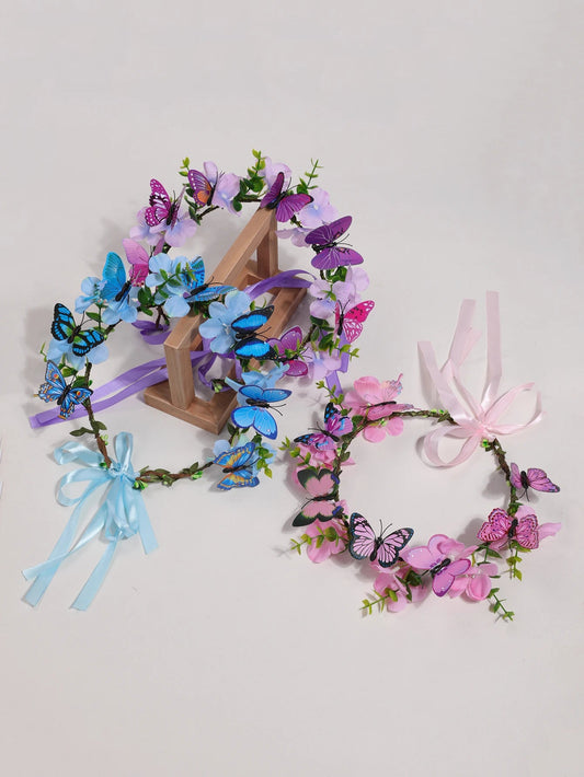 KMK - Forest Butterfly flower headband