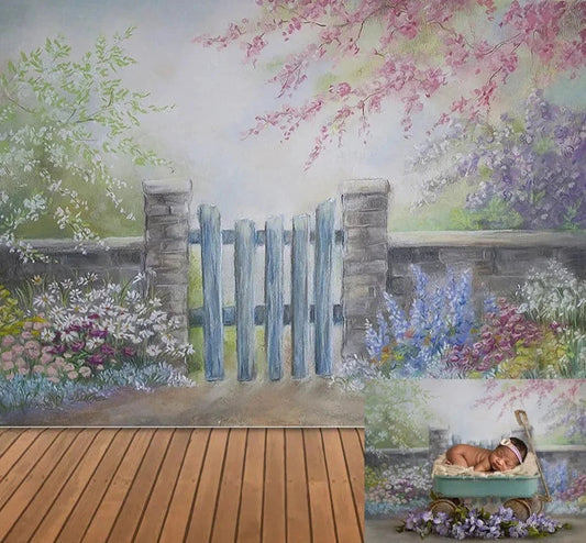 KMK - Garden Gate watercolour backdrop