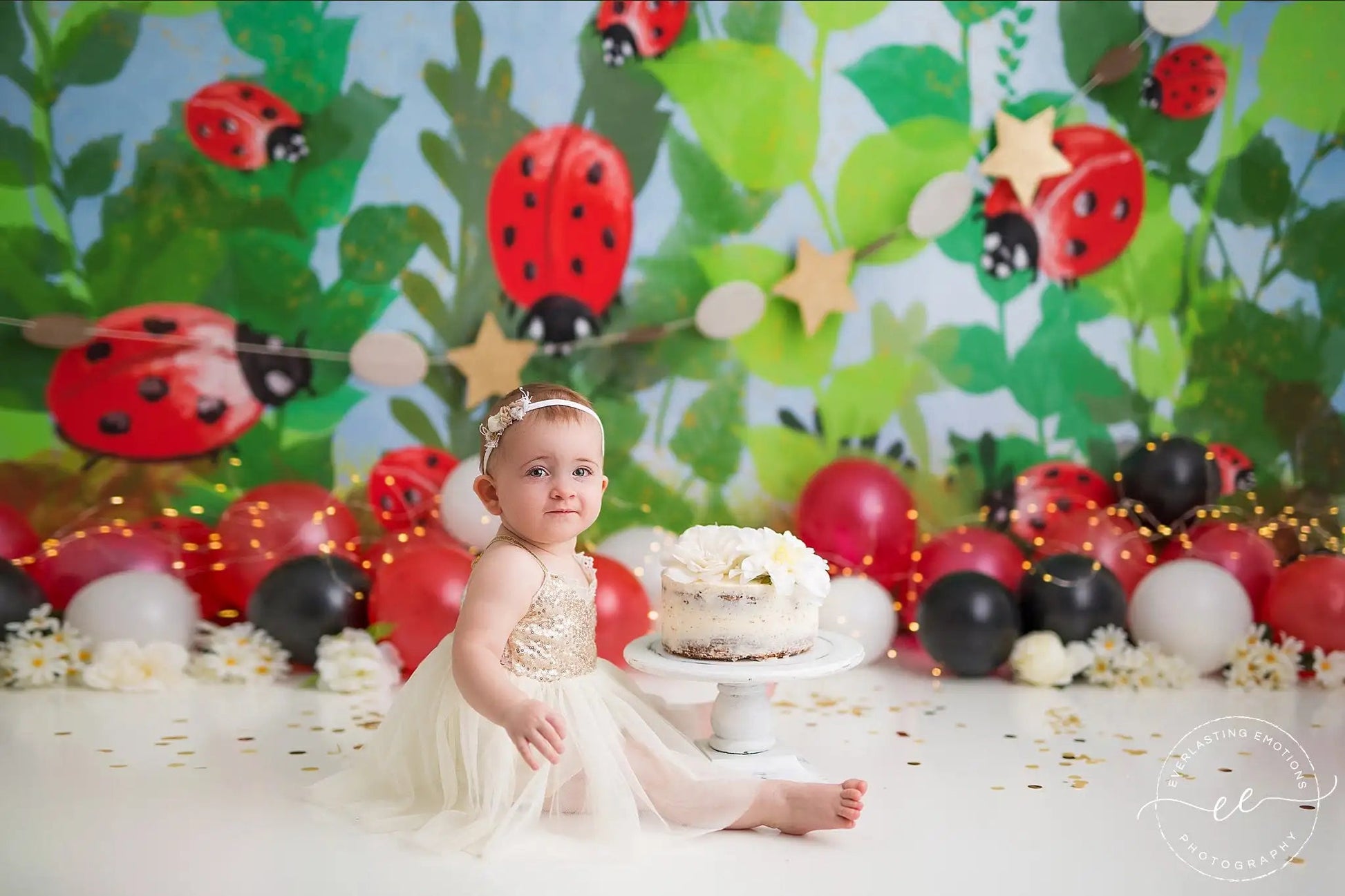 KMK - Garden Ladybug Backdrop