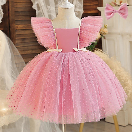 KMK - Girl Sequin tulle Dress