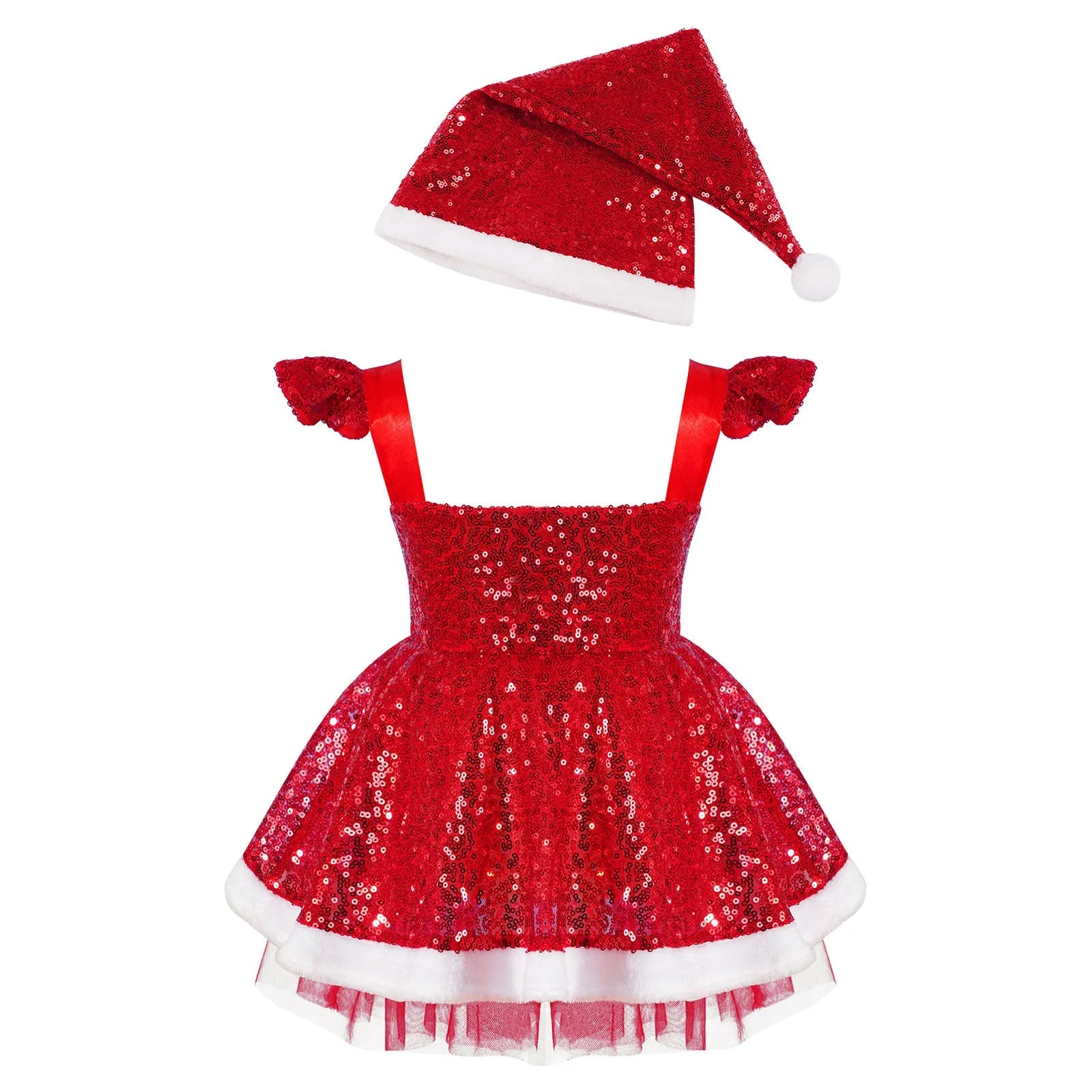 KMK - Girls Christmas Sequin Dress