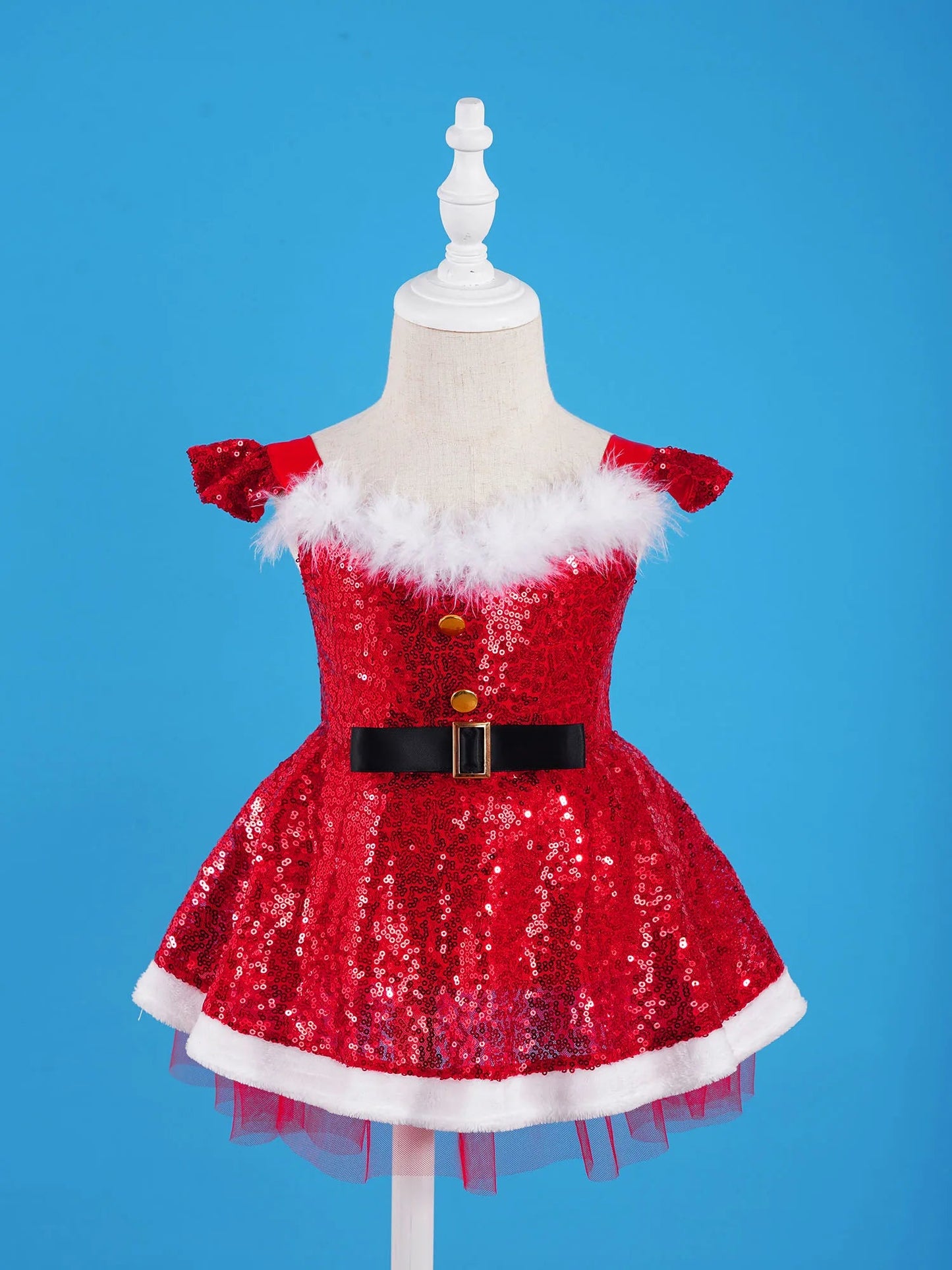 KMK - Girls Christmas Sequin Dress