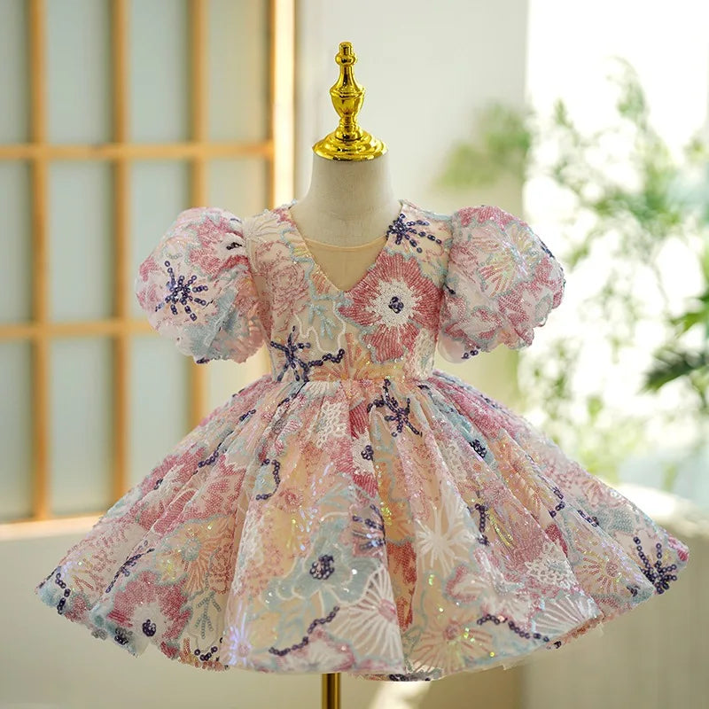 KMK - Girls Embroidered dress