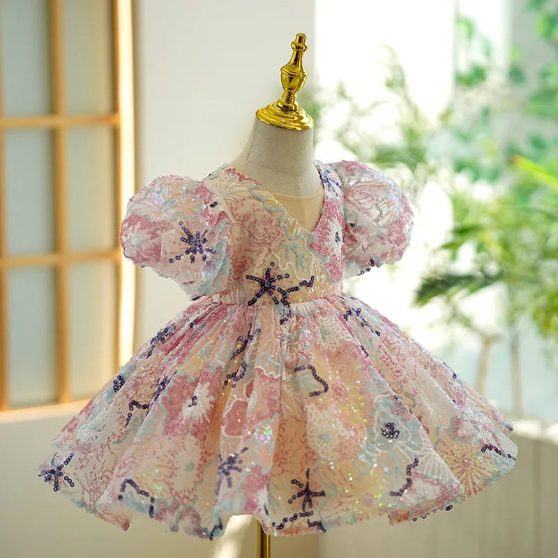 KMK - Girls Embroidered dress