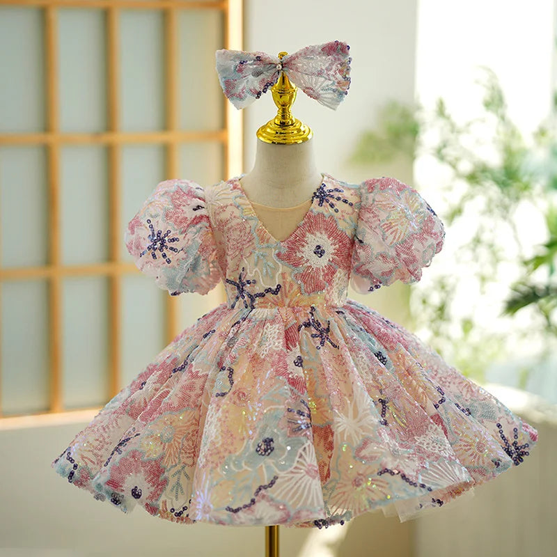 KMK - Girls Embroidered dress