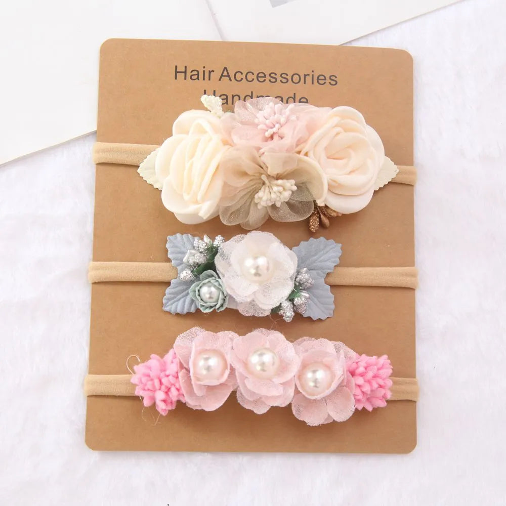 KMK - Girls Floral Headband 3pcs/set