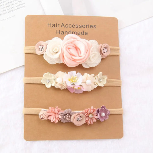 KMK - Girls Floral Headband 3pcs/set