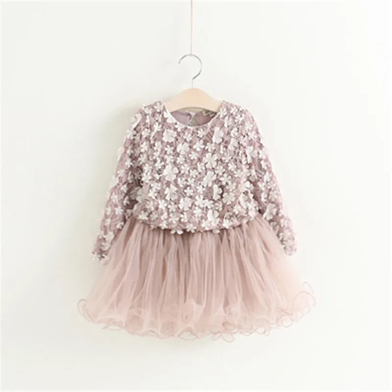 KMK - Girls Flower Lace Dress