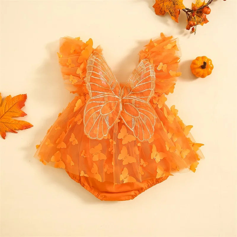 KMK - Girls Halloween Tulle Romper