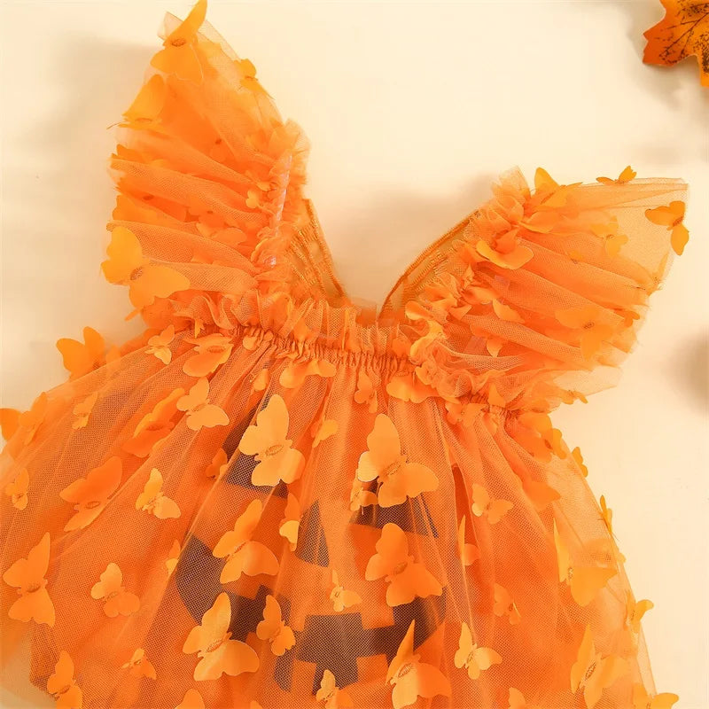 KMK - Girls Halloween Tulle Romper