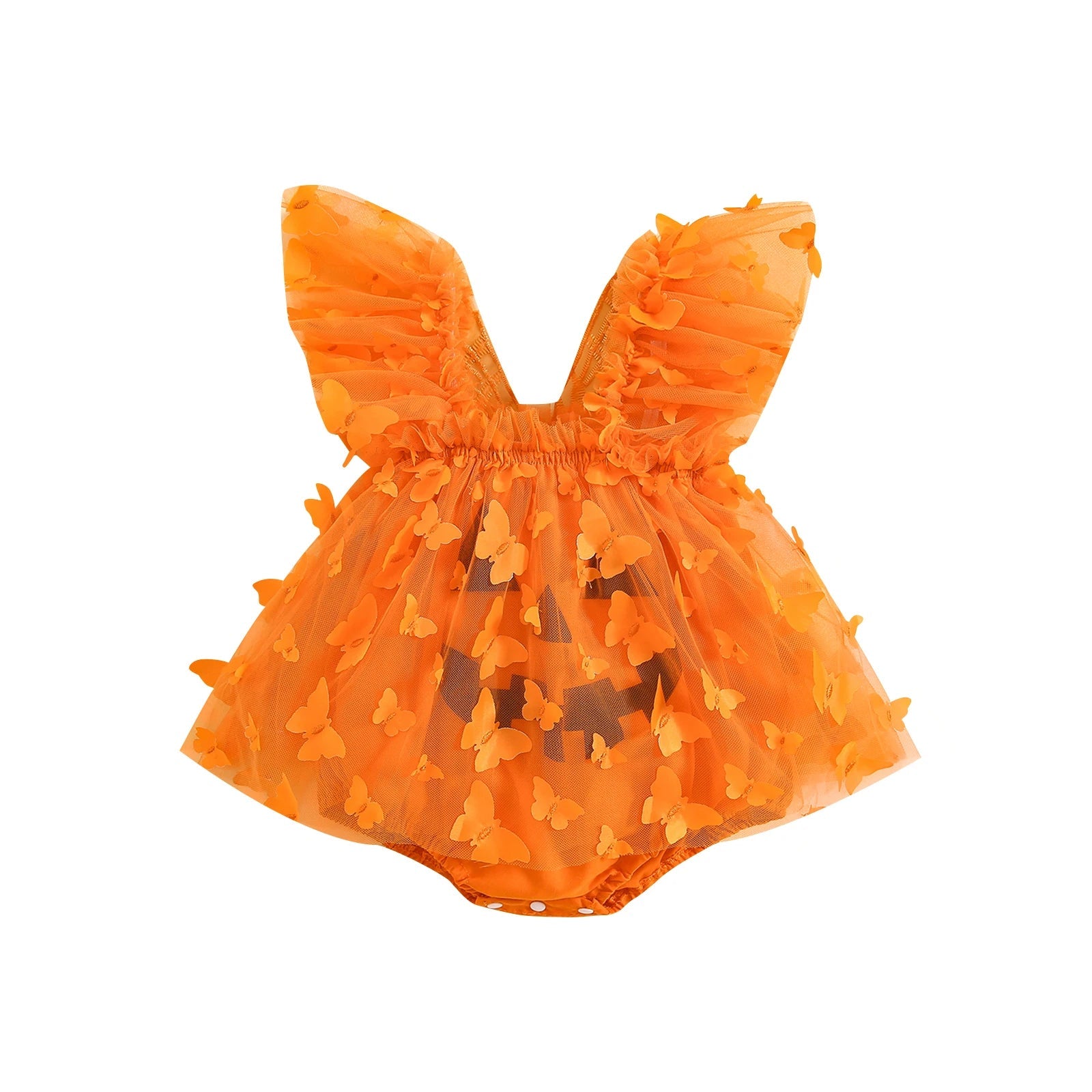 KMK - Girls Halloween Tulle Romper