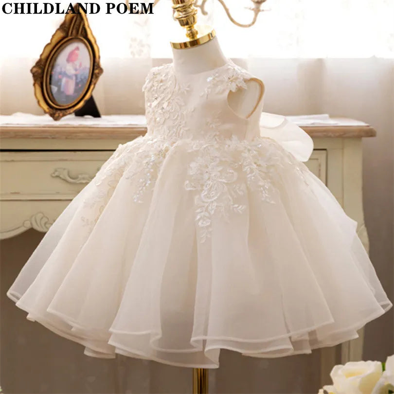 KMK - Girls Lace Tulle dress