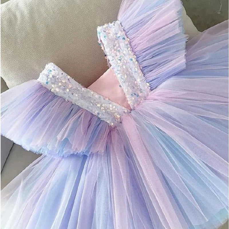 KMK - Girls Ruffles tulle Dress