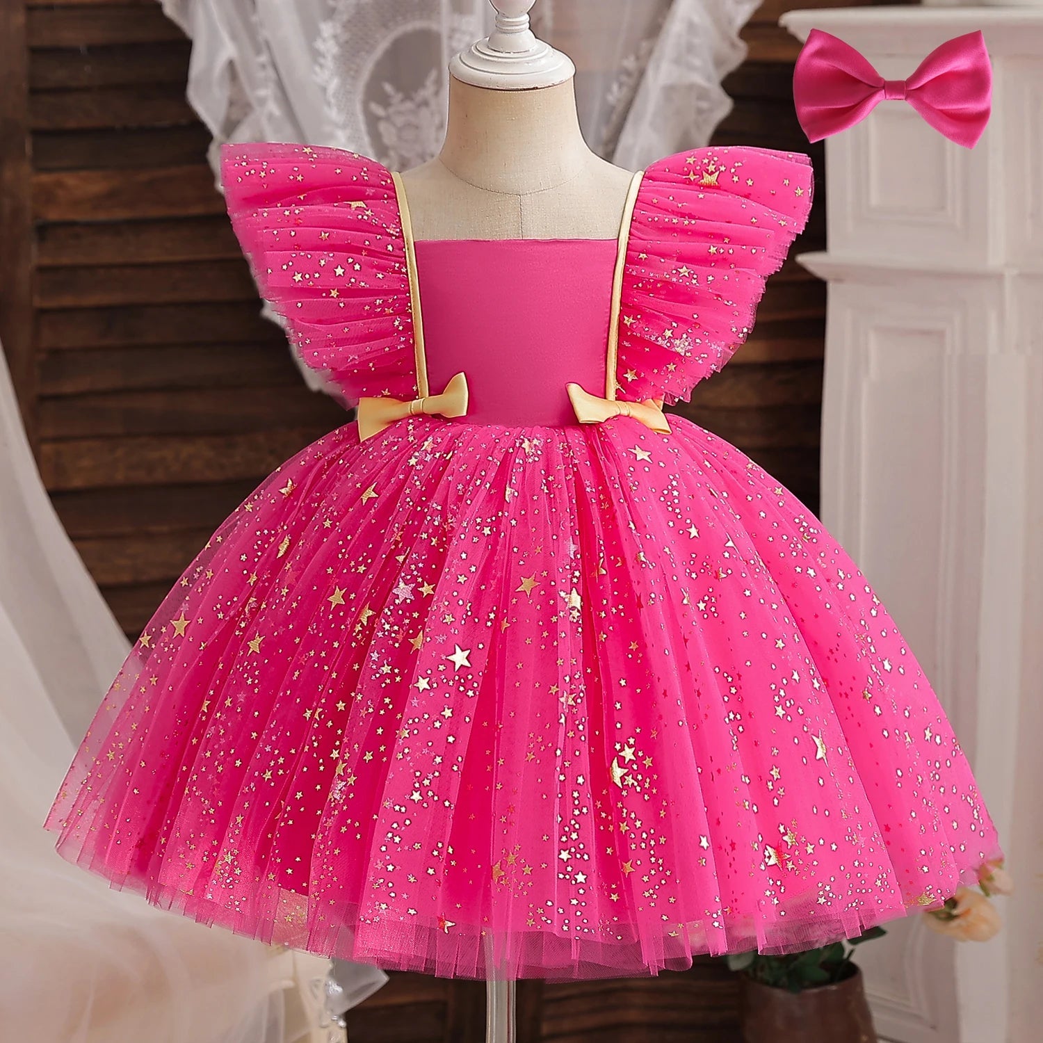 KMK - Girls Sequins tulle dress